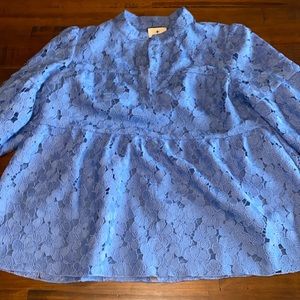 Tuckernuck Floral Lace Blouse